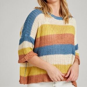 Altar'd State multicolored knit sweater Size S/M